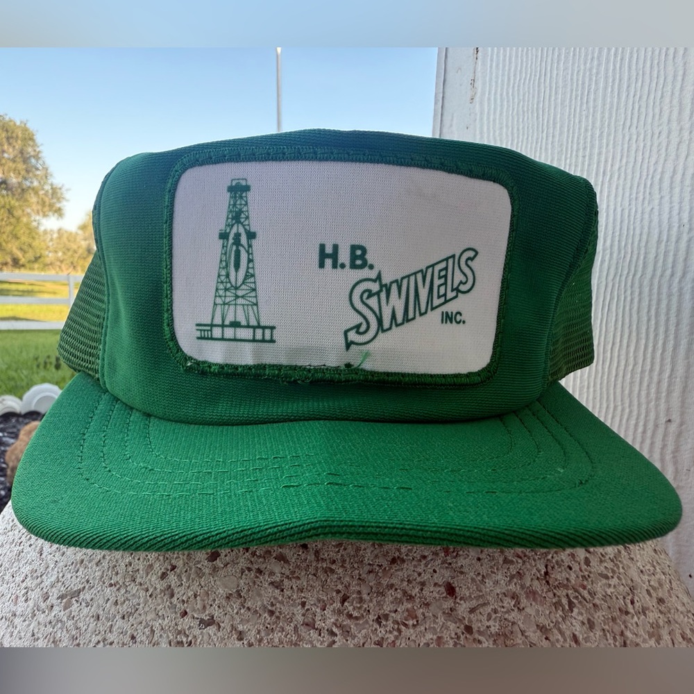 Vintage Green H.B. Swivels Inc. Trucker Hat